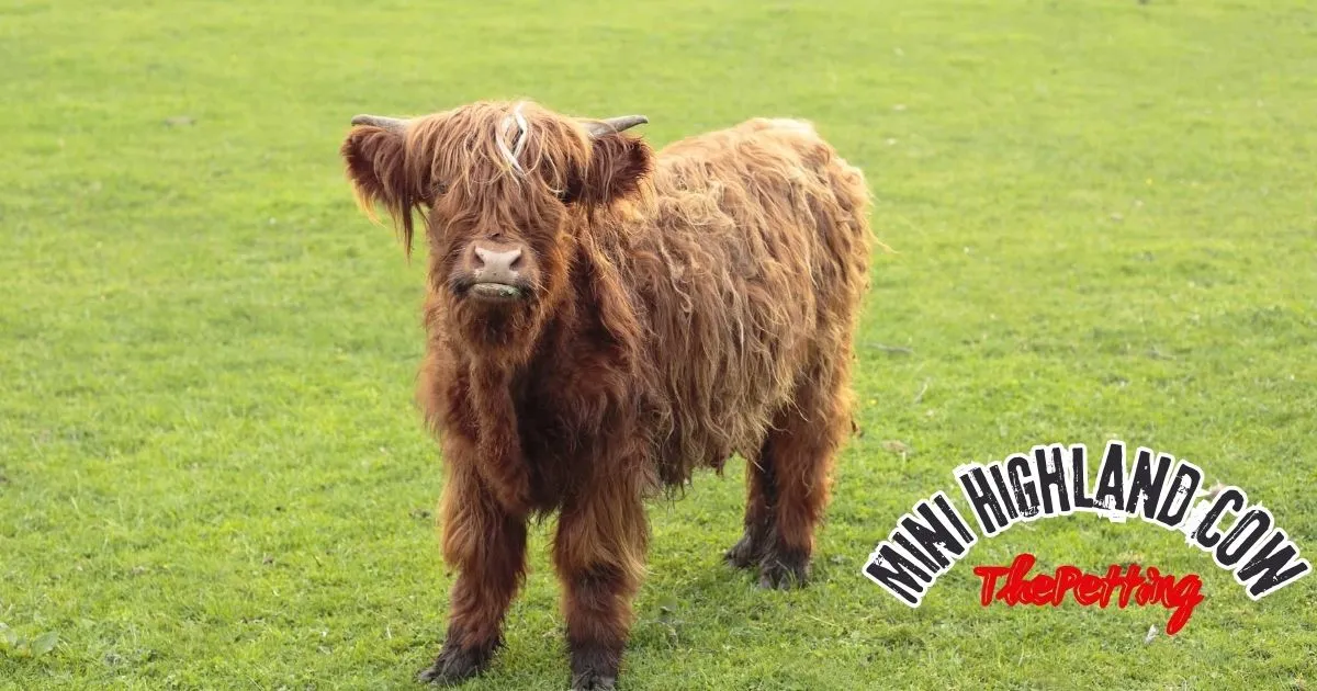 mini highland cow